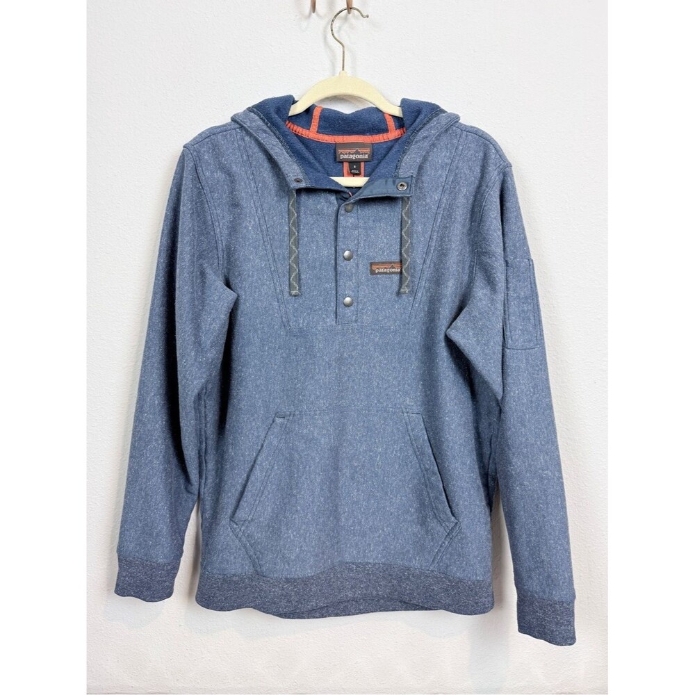 Patagonia Work Hoodie Blue Heather S